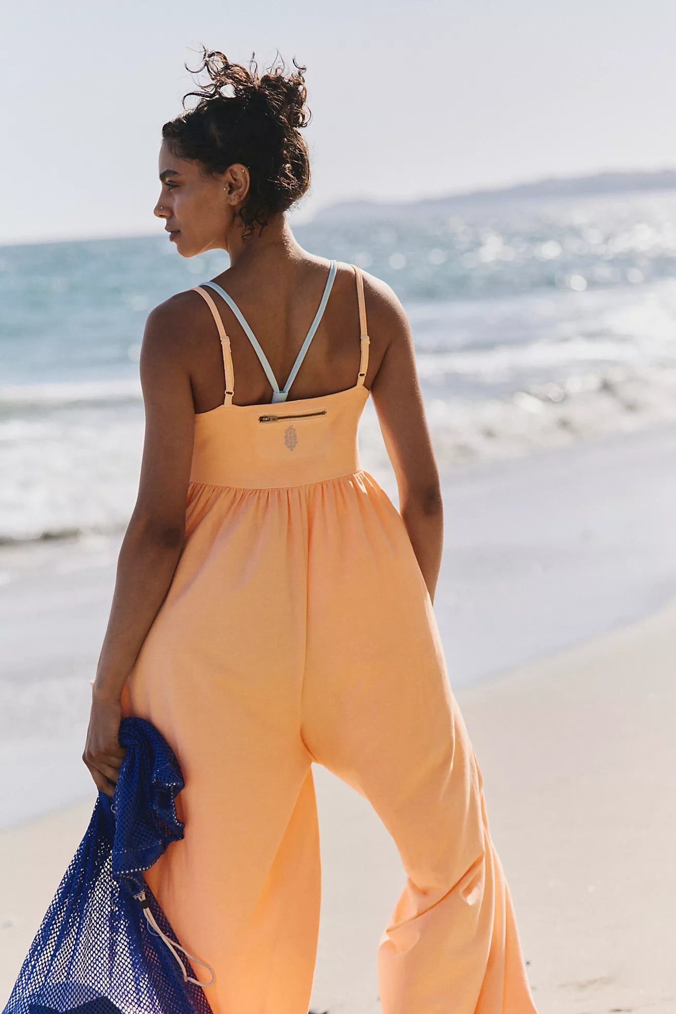 Free People Movement: Hot Shot Strappy Onesie in pina colada