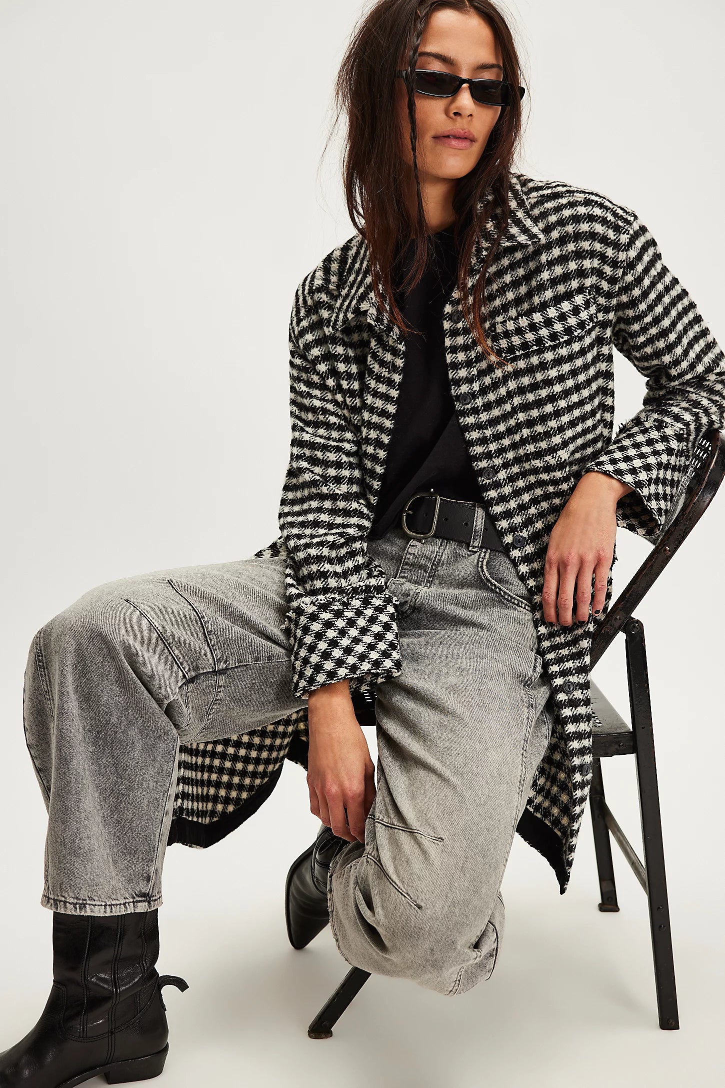 Free People: We The Free Get Around Houndstooth Shirt