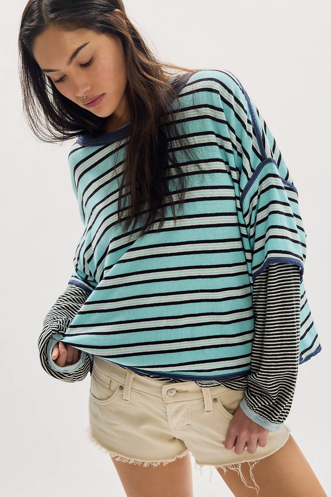 Free People: Clean Rugby Tee