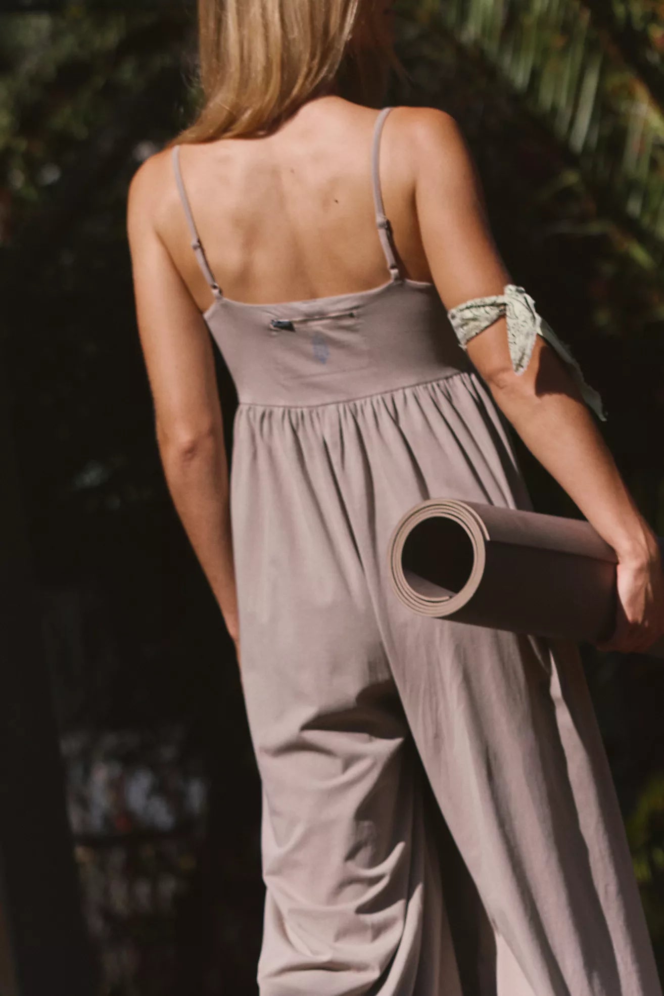 Free People Movement: Hot Shot Strappy Onesie in Hickory