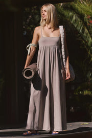 Free People Movement: Hot Shot Strappy Onesie in Hickory