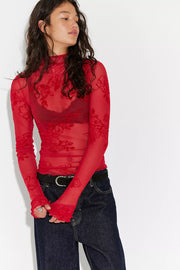 Free People: You Decide Top in Deep Cherry
