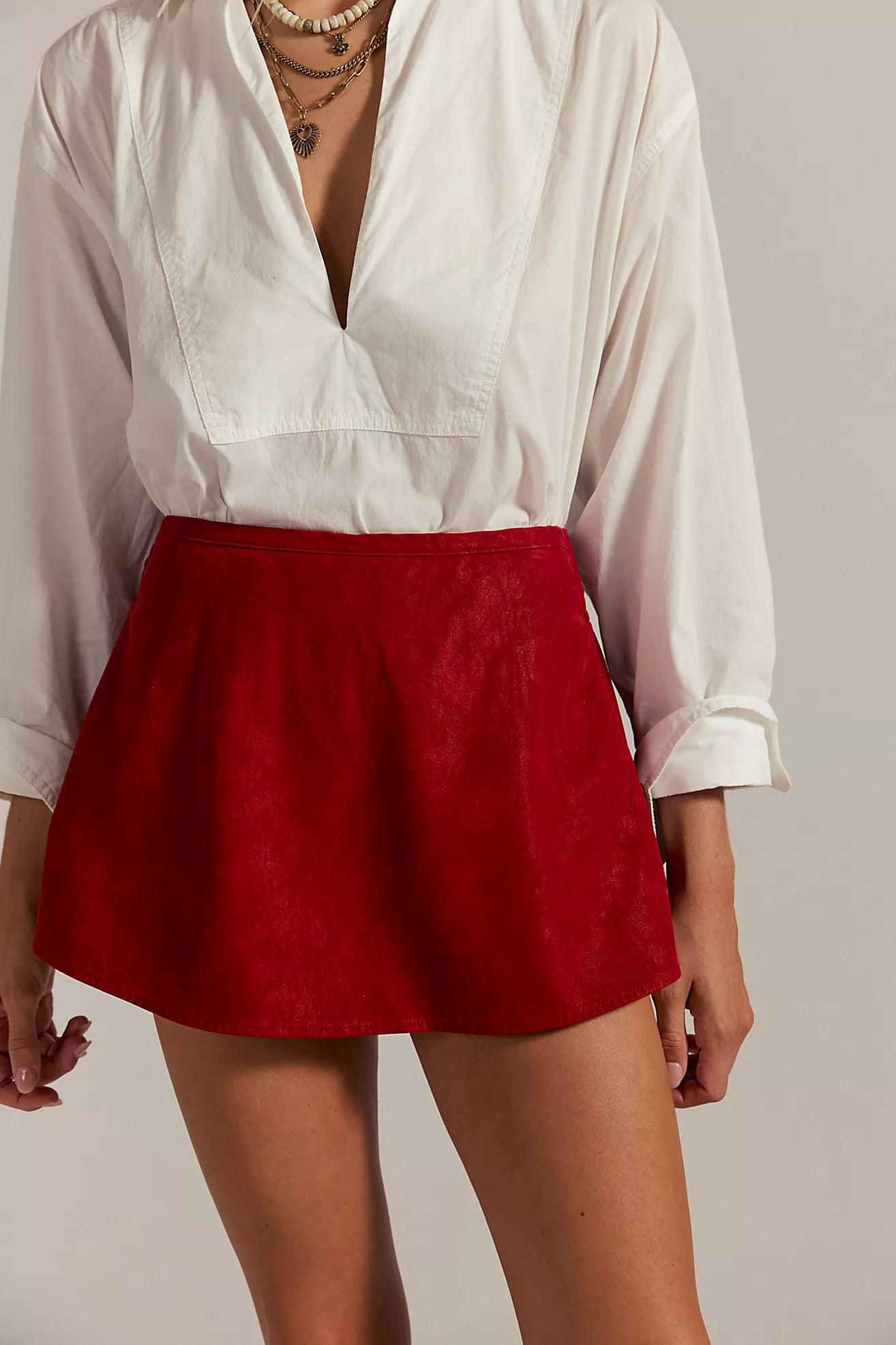 Free People: We The Free Paradise Found Suede Skort