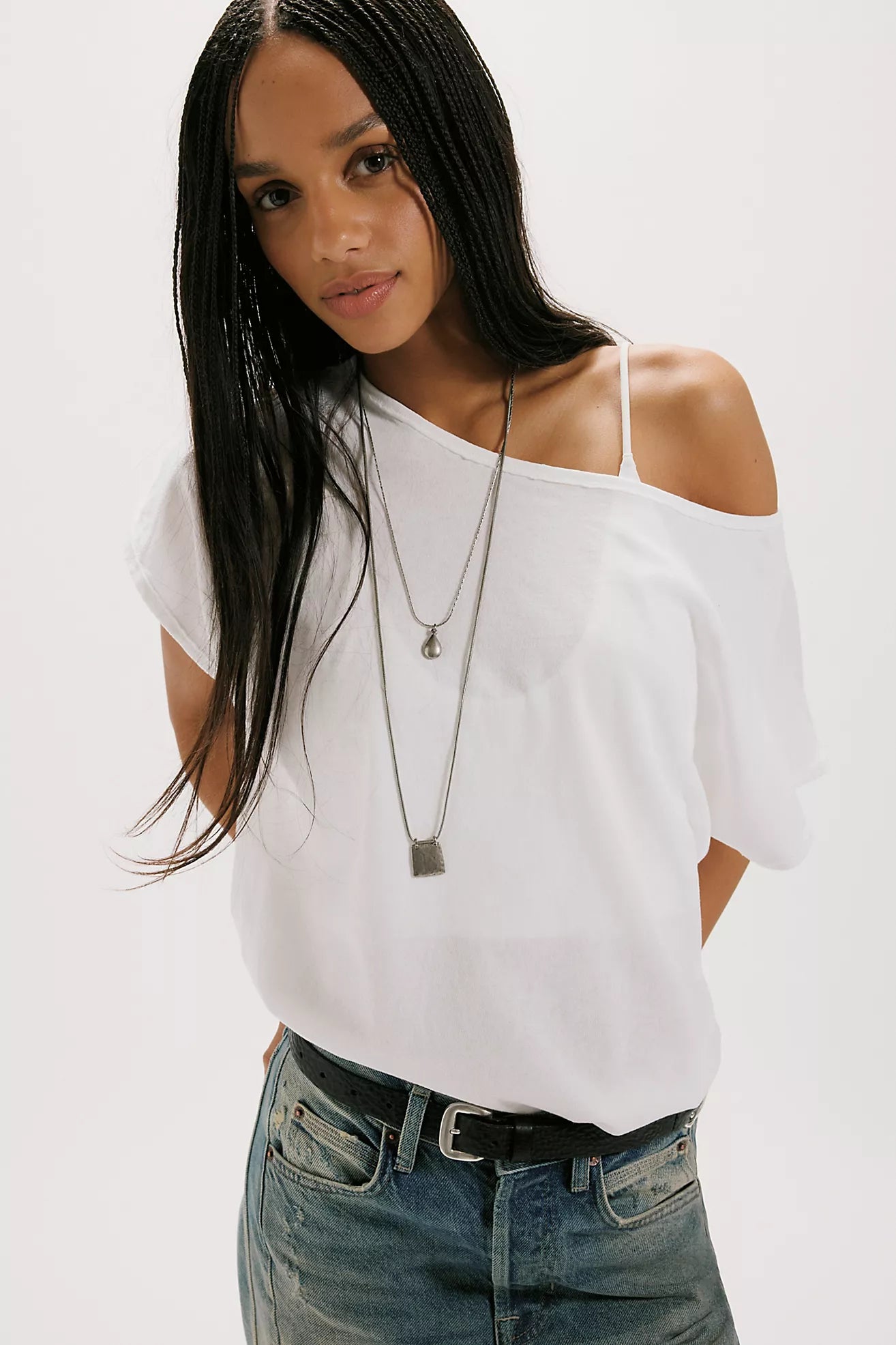 Free People: Peggy Tee in clean Ivory