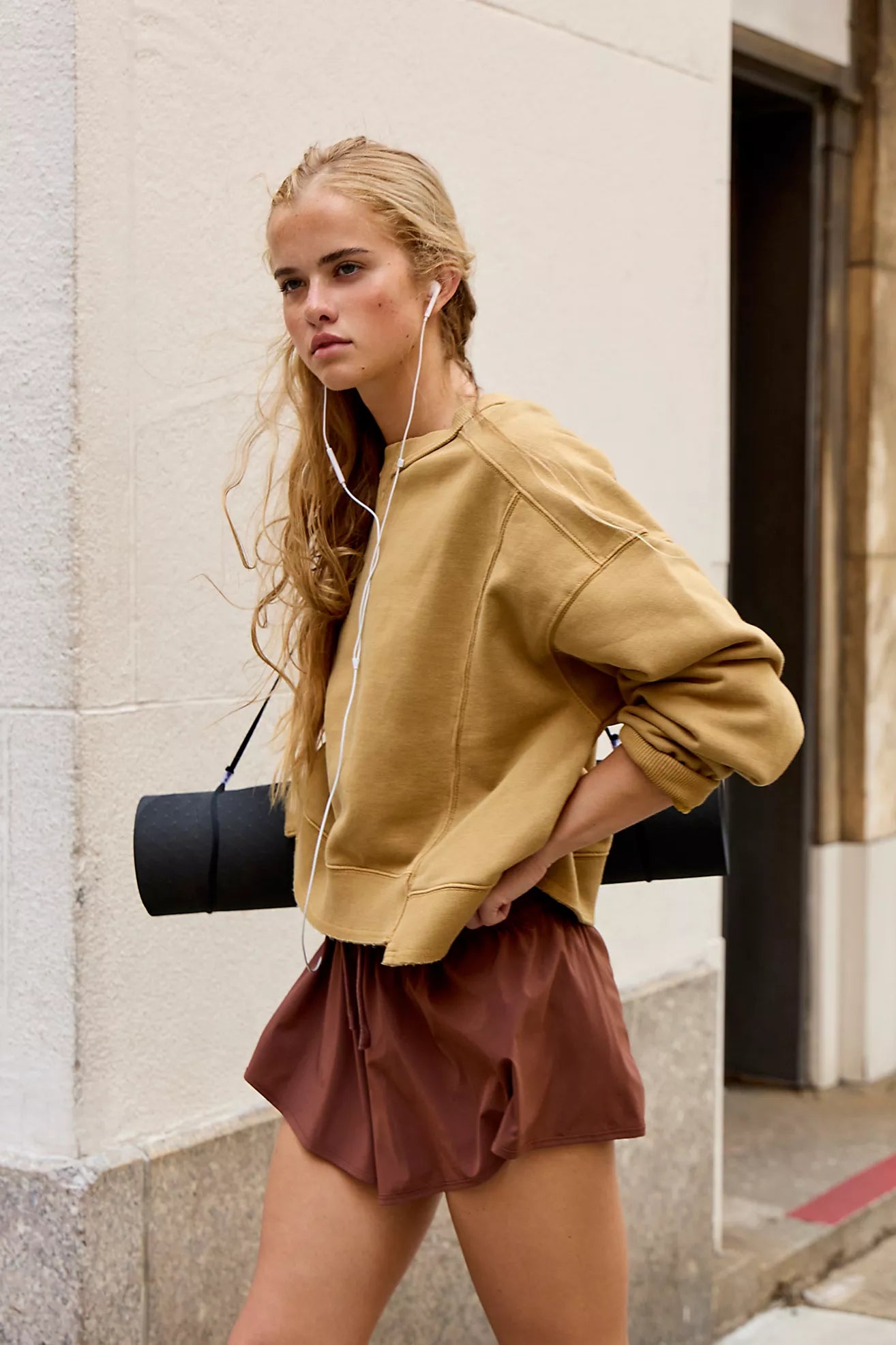 Free People Movement: Intercept Pullover in Dried Palm