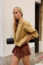 Free People Movement: Intercept Pullover in Dried Palm