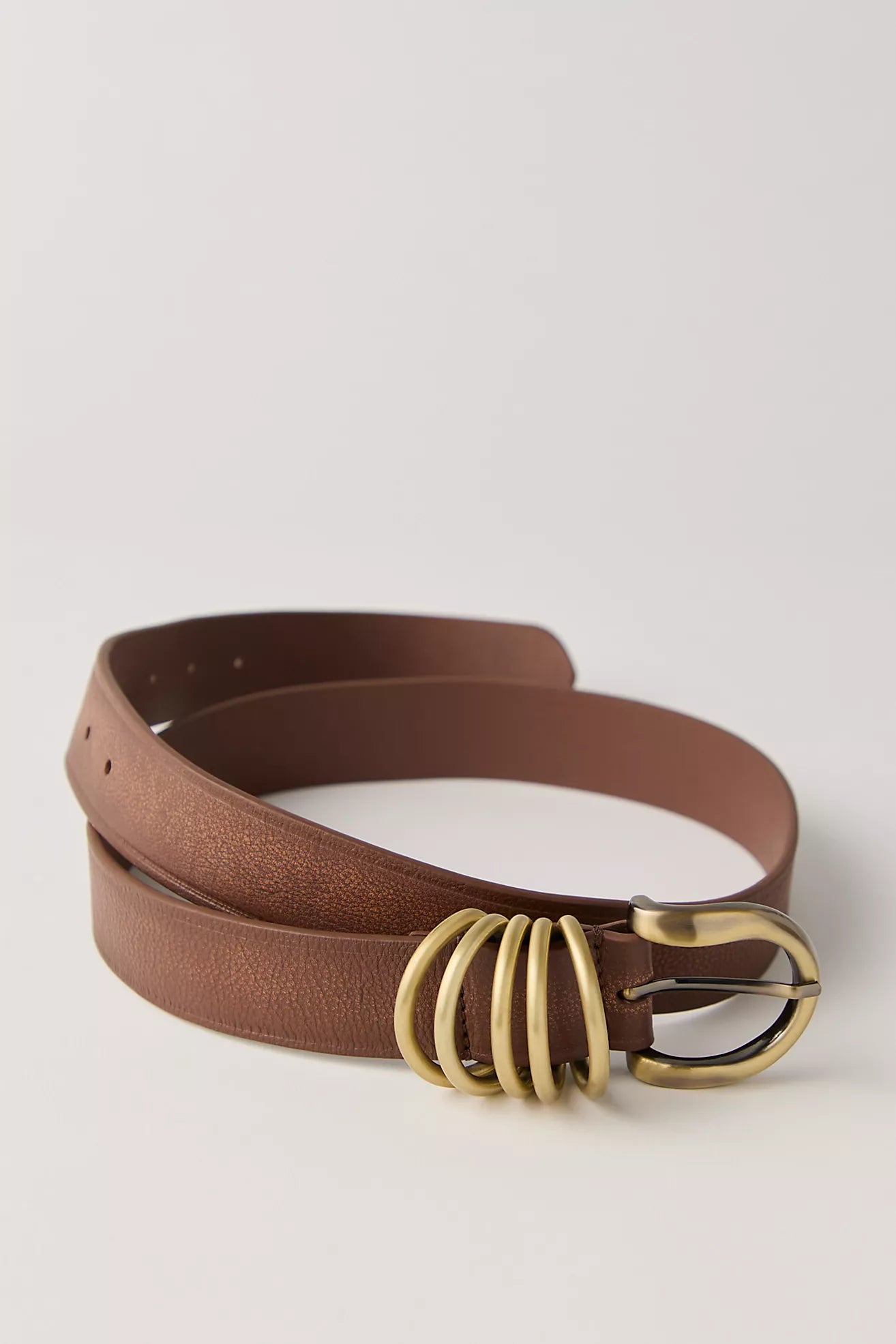 Free People: Rori Leather Belt in Cognac