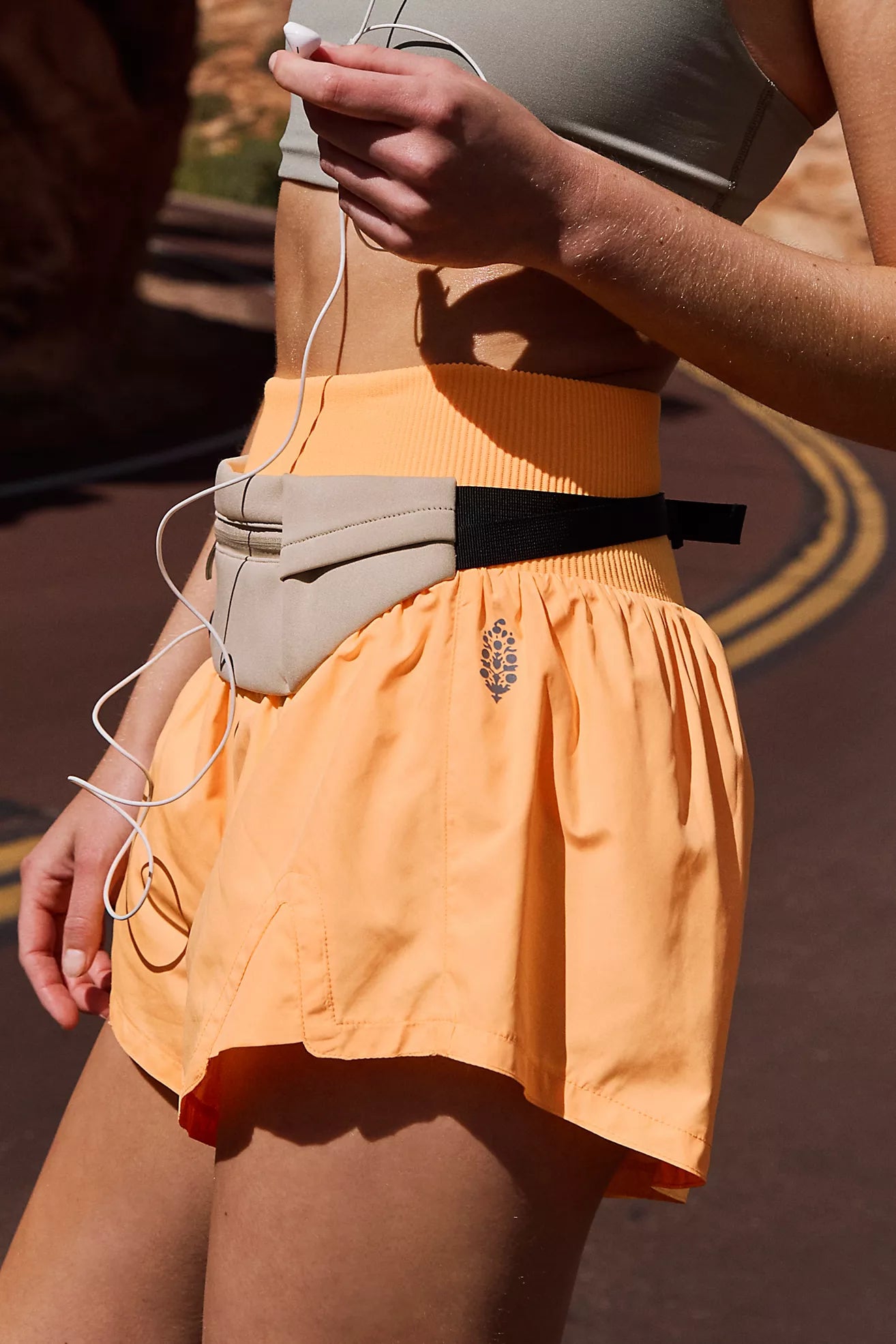 Free People Movement: Carpe Diem Short in Neon Clementine