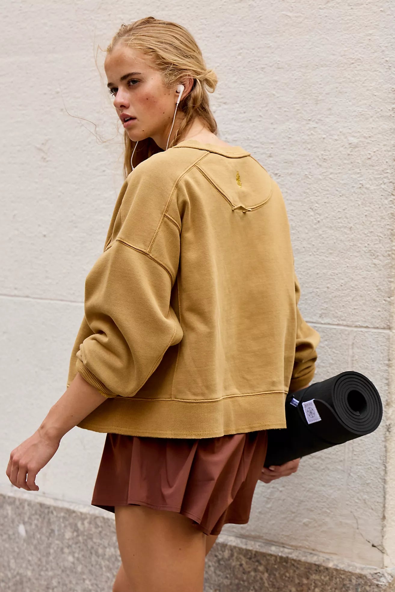 Free People Movement: Intercept Pullover in Dried Palm