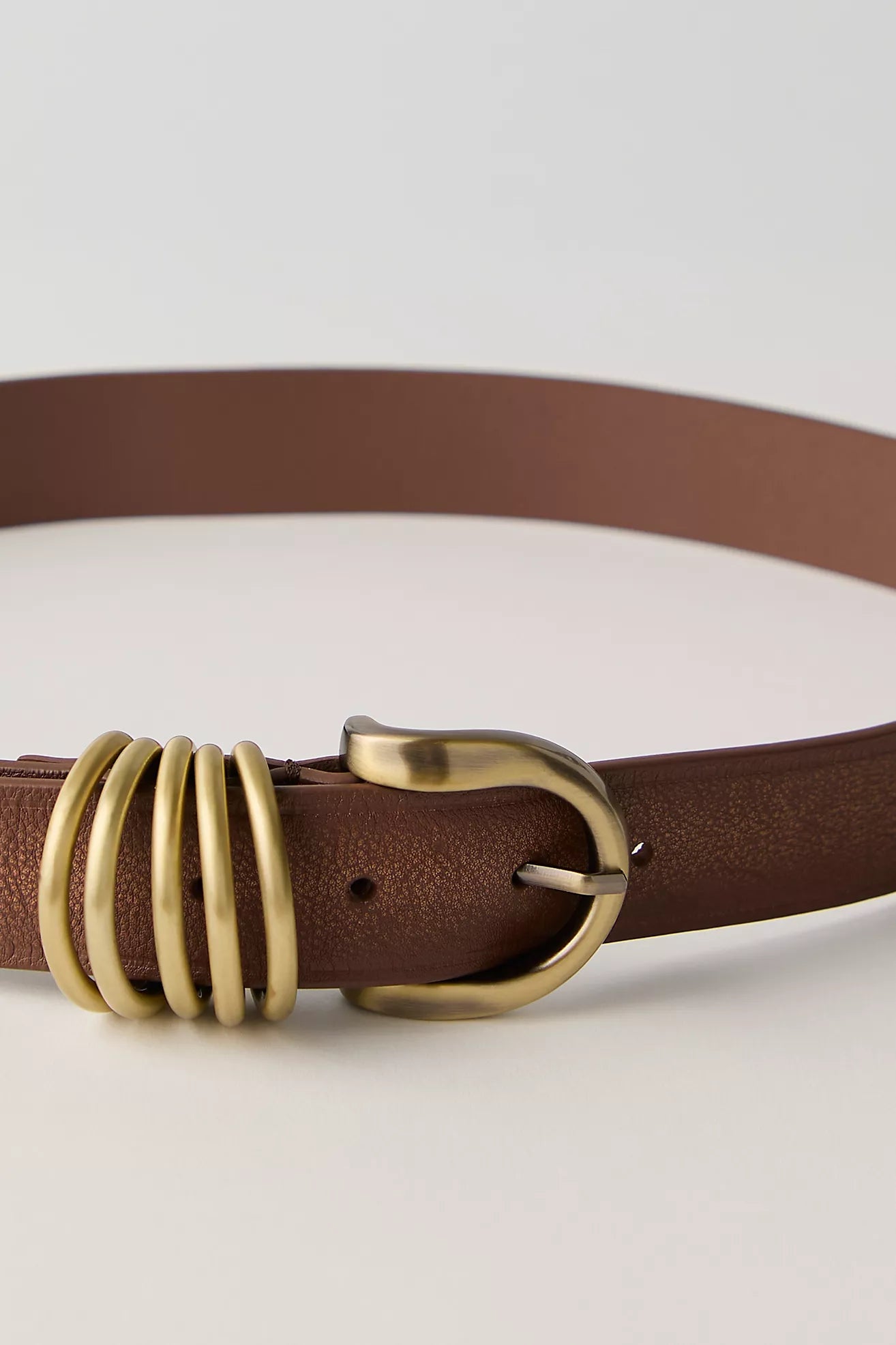 Free People: Rori Leather Belt in Cognac
