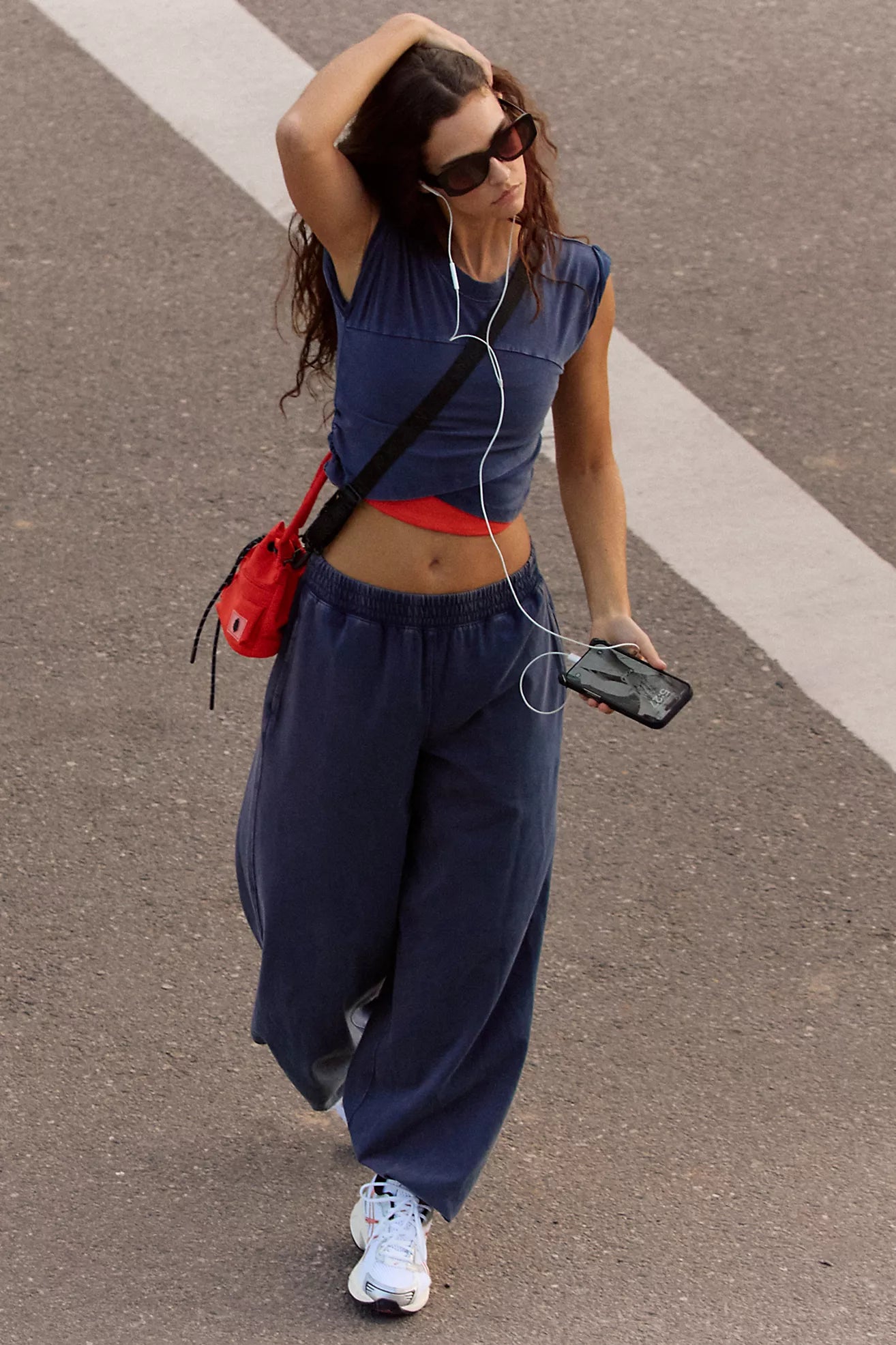 Free People: Hot Shot Crossover Set Midnight Navy