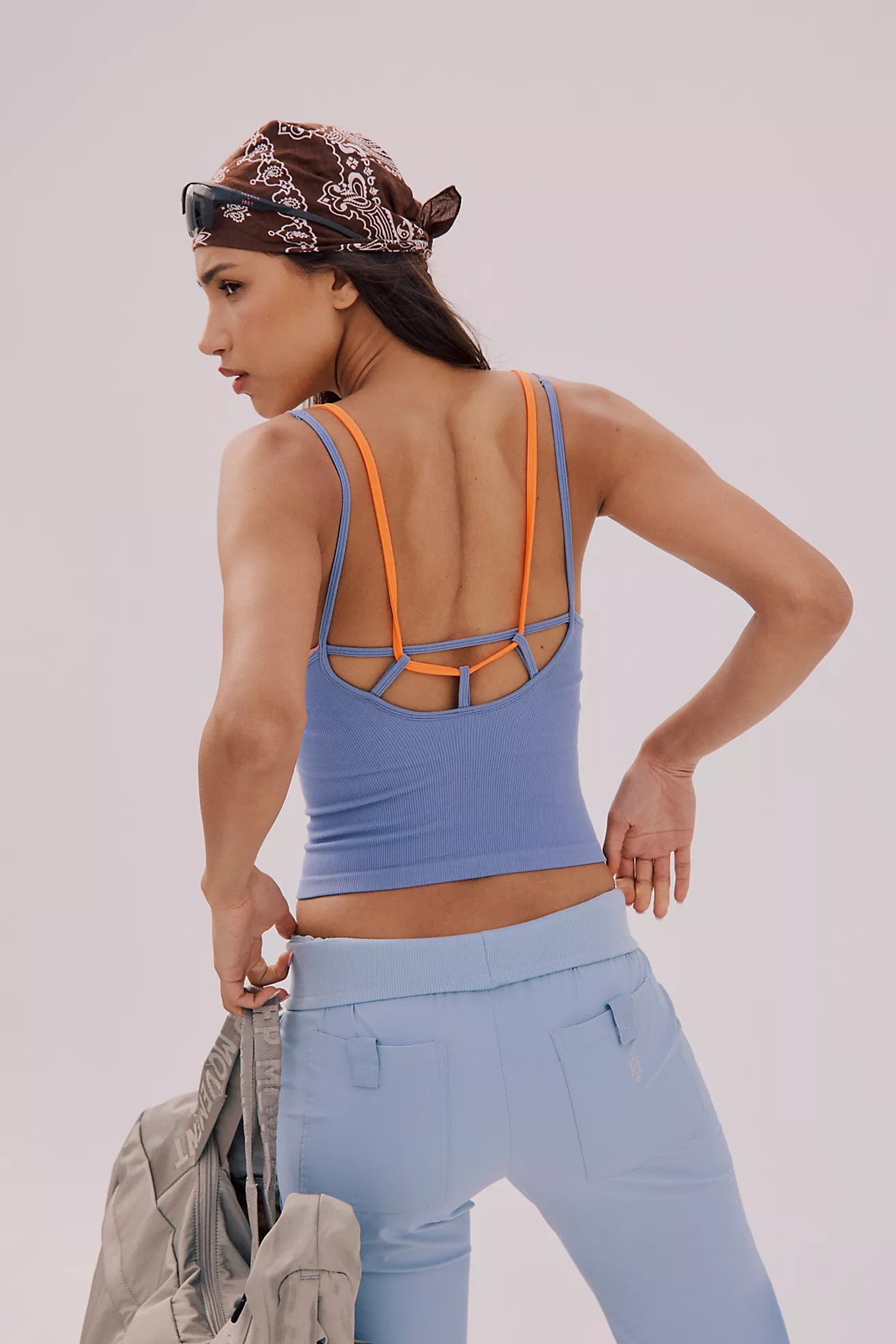 Free People Movement: All Clear Coastline Cami in Blue Ash Combo