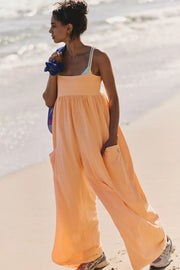Free People Movement: Hot Shot Strappy Onesie in pina colada