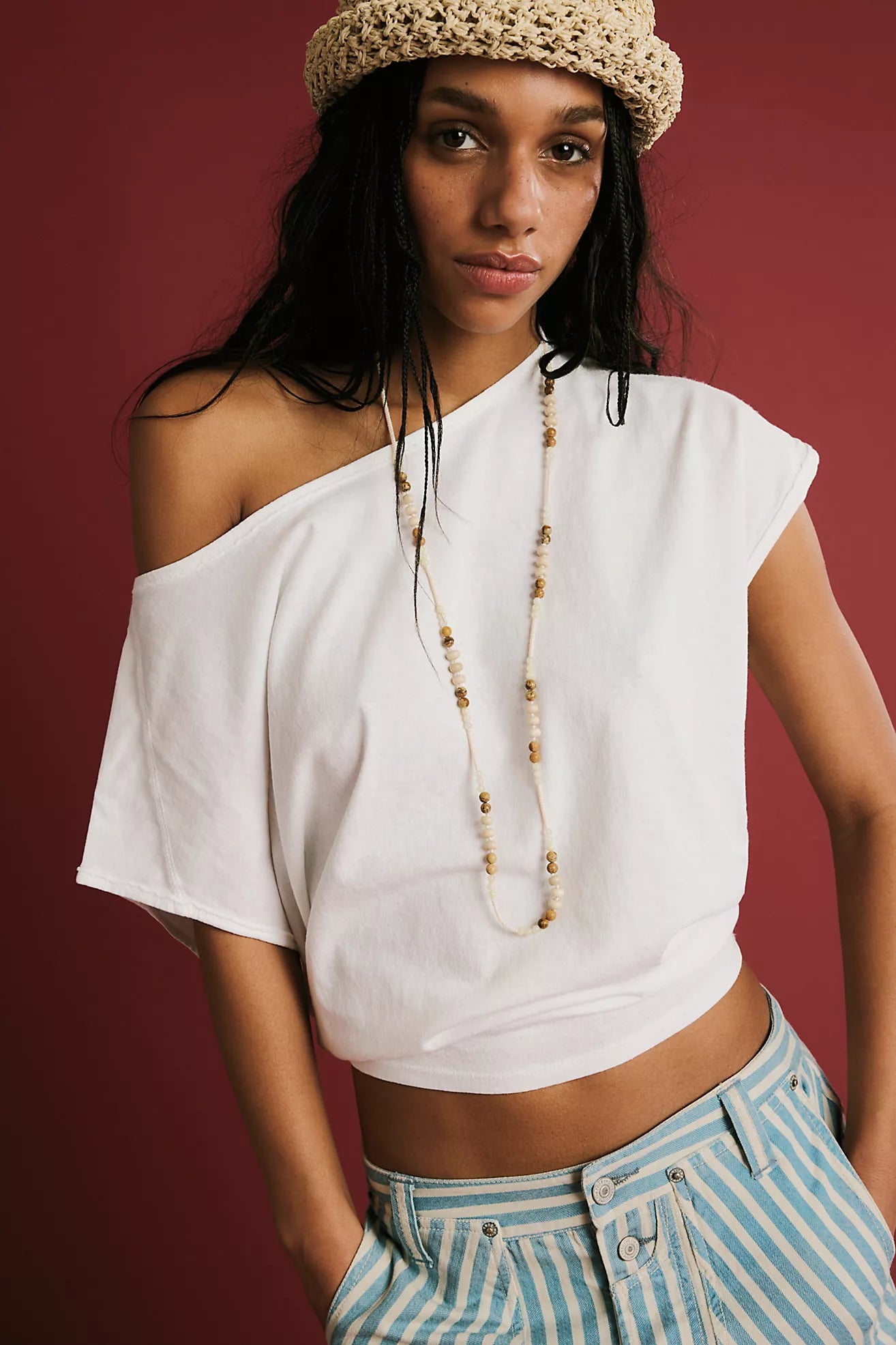 Free People: Peggy Tee in clean Ivory