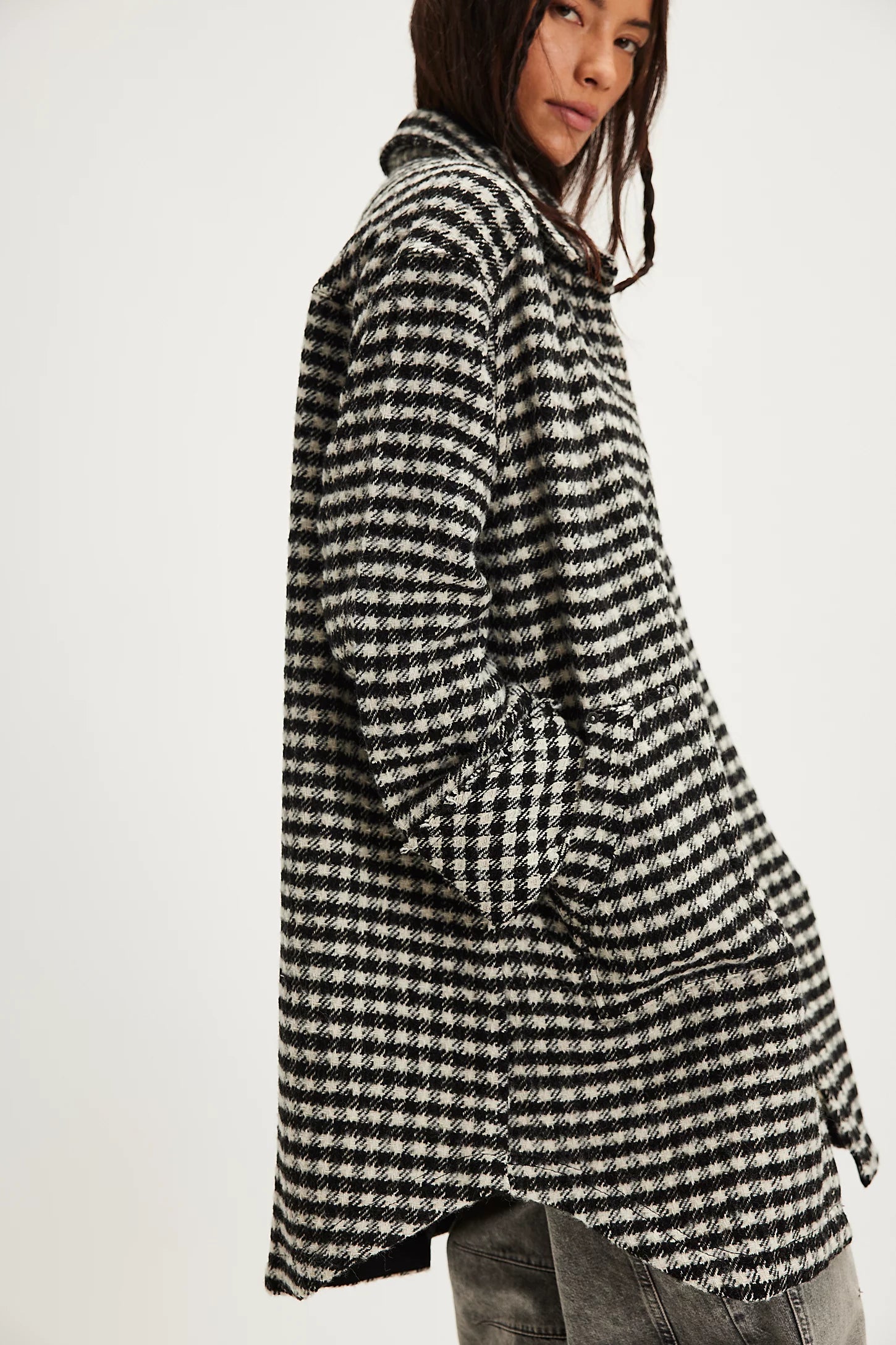 Free People: We The Free Get Around Houndstooth Shirt