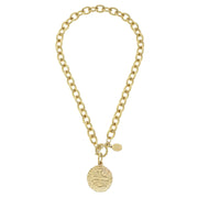 Susan Shaw: Gold Chain Toggle Necklace
