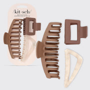 Kitsch: Oversized Plastic Assorted Claw Clip 3pc