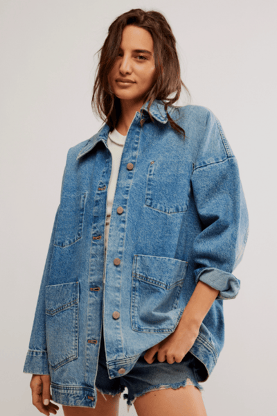 Free People: Avery Denim Jacket - J. Cole Shoes