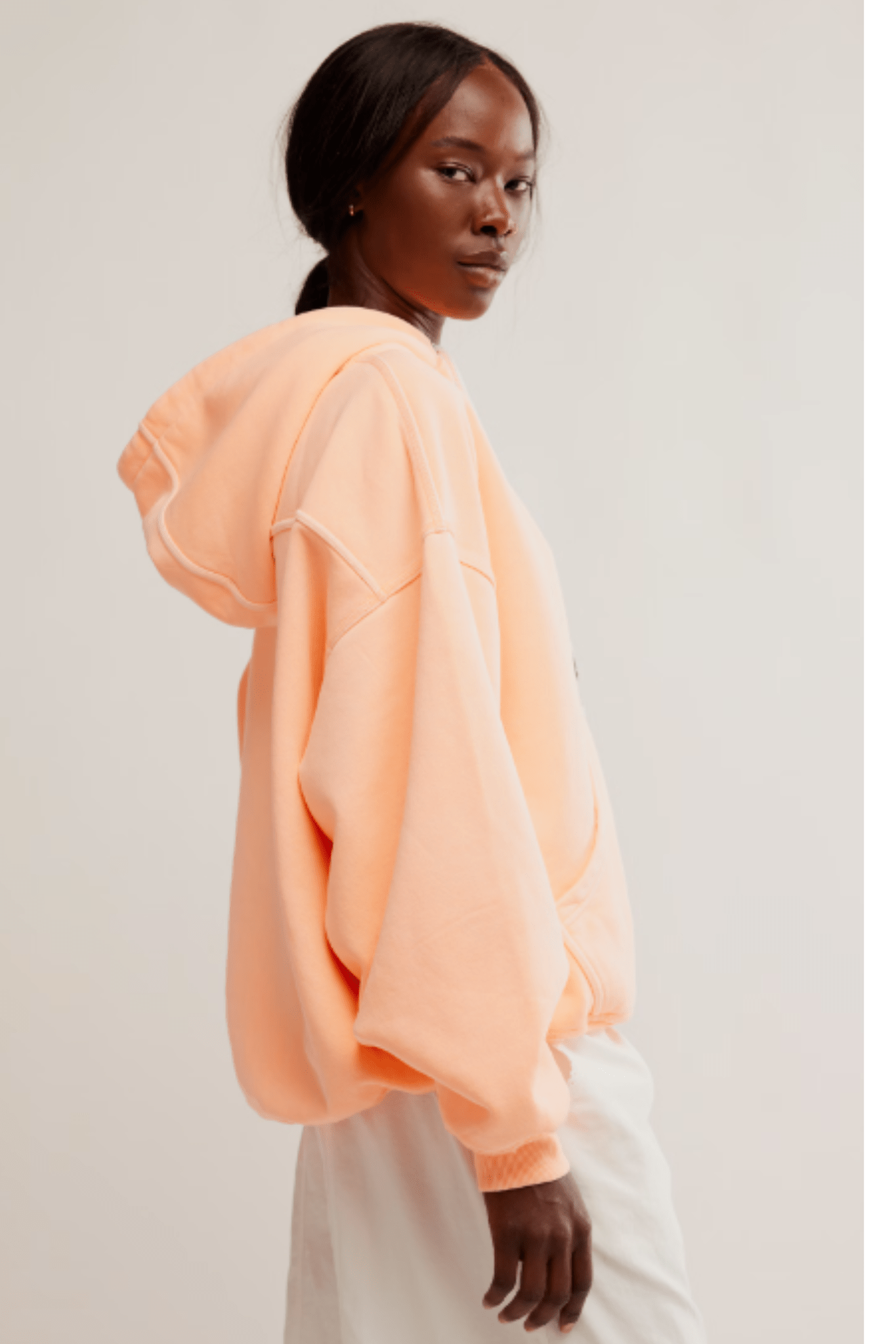 Free People: Final Call Hoodie in Pastel Peach - J. Cole ShoesFREE PEOPLEFree People: Final Call Hoodie in Pastel Peach