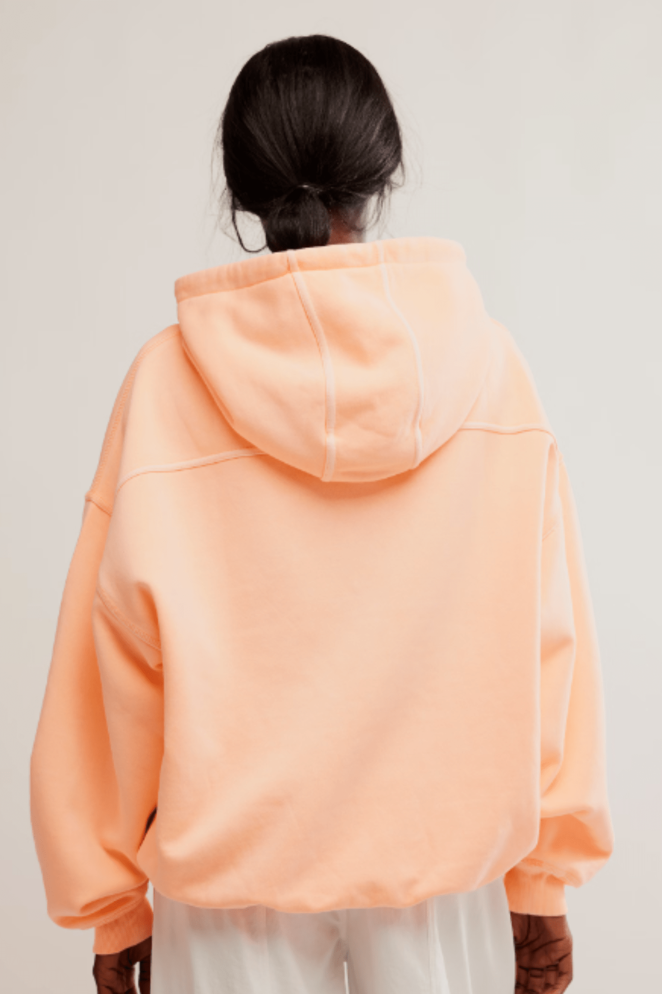 Free People: Final Call Hoodie in Pastel Peach - J. Cole ShoesFREE PEOPLEFree People: Final Call Hoodie in Pastel Peach