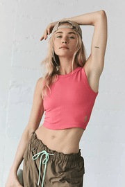 Free People: Free Throw Muscle Tank in Hibiscus - J. Cole ShoesFREE PEOPLEFree People: Free Throw Muscle Tank in Hibiscus