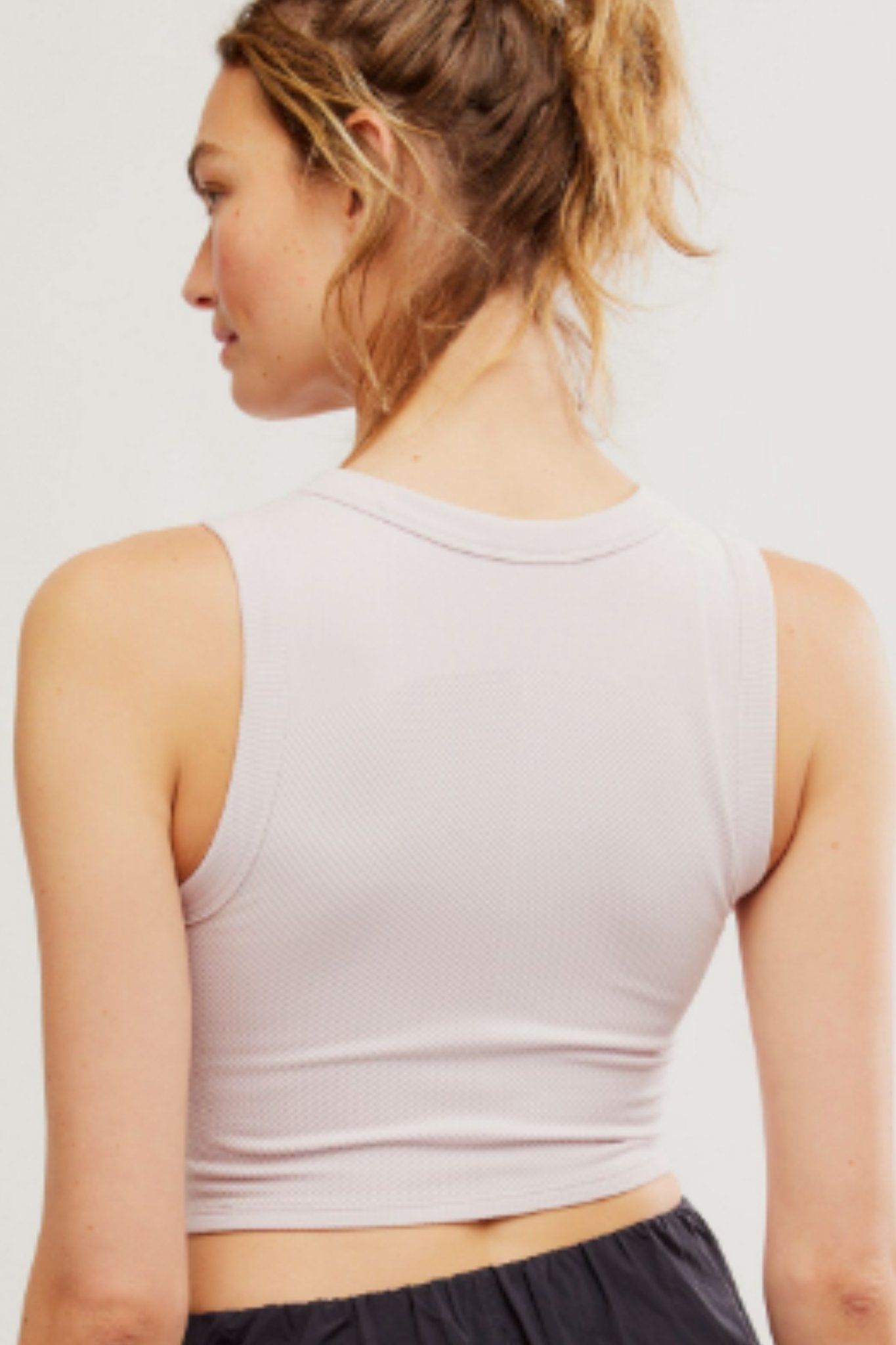 Free People: Free Throw Muscle Tank in Rose Quartz - J. Cole ShoesFree People MovementFree People: Free Throw Muscle Tank in Rose Quartz