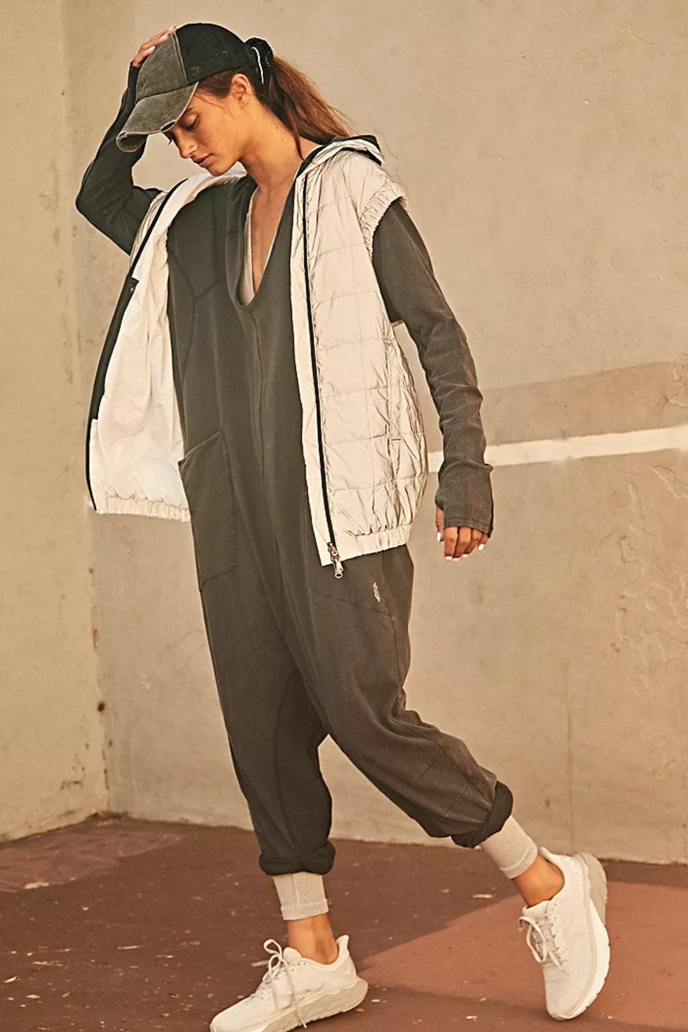 Free People: Hot Shot Long Sleeve Onsie in Black - J. Cole ShoesFREE PEOPLEFree People: Hot Shot Long Sleeve Onsie in Black