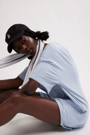 Free People: Hot Shot Tee Romper Coddy in Steel - J. Cole ShoesFREE PEOPLEFree People: Hot Shot Tee Romper Coddy in Steel