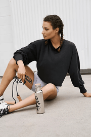 Free People: Inspire Layer Tee in Black - J. Cole ShoesFREE PEOPLEFree People: Inspire Layer Tee in Black
