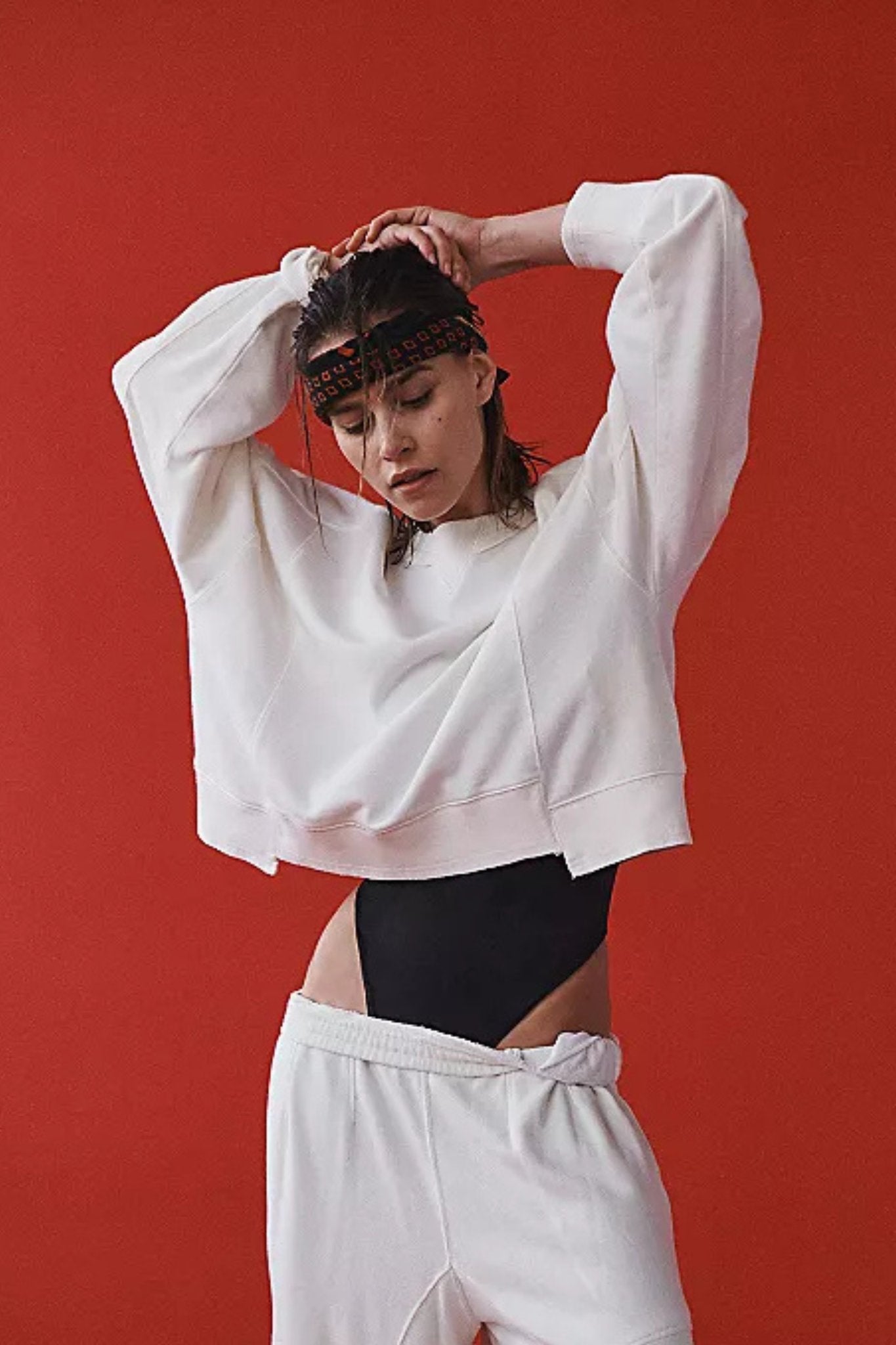 Free People: Intercept Pullover in White - J. Cole ShoesFREE PEOPLEFree People: Intercept Pullover in White