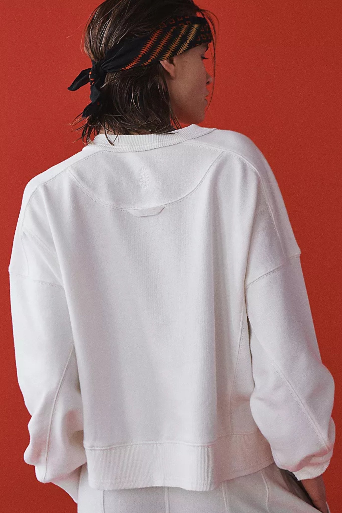 Free People: Intercept Pullover in White - J. Cole ShoesFREE PEOPLEFree People: Intercept Pullover in White