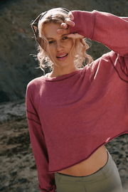 Free People: My Time Layer Tee in Clove - J. Cole ShoesFREE PEOPLEFree People: My Time Layer Tee in Clove