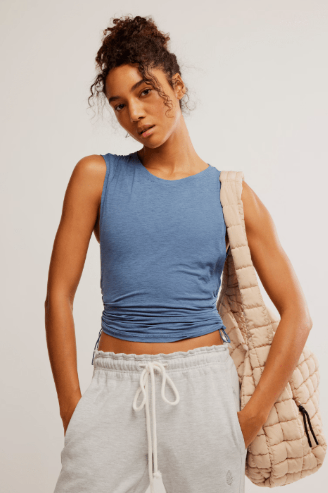 Free People: Sport Mode Muscle Tank in Skyline - J. Cole ShoesFREE PEOPLEFree People: Sport Mode Muscle Tank in Skyline