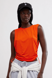 Free People: Sport Mode Muscle Tee in Flame - J. Cole ShoesFREE PEOPLEFree People: Sport Mode Muscle Tee in Flame
