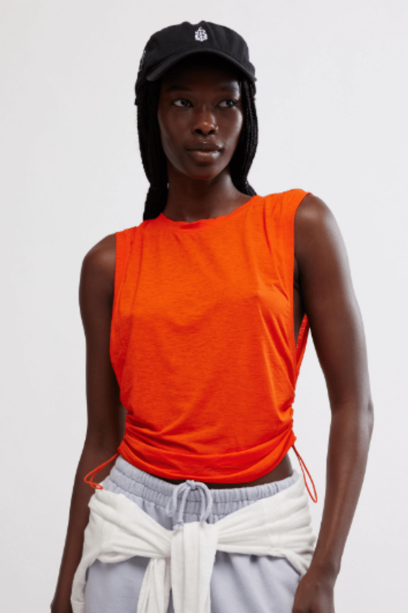 Free People: Sport Mode Muscle Tee in Flame - J. Cole ShoesFREE PEOPLEFree People: Sport Mode Muscle Tee in Flame