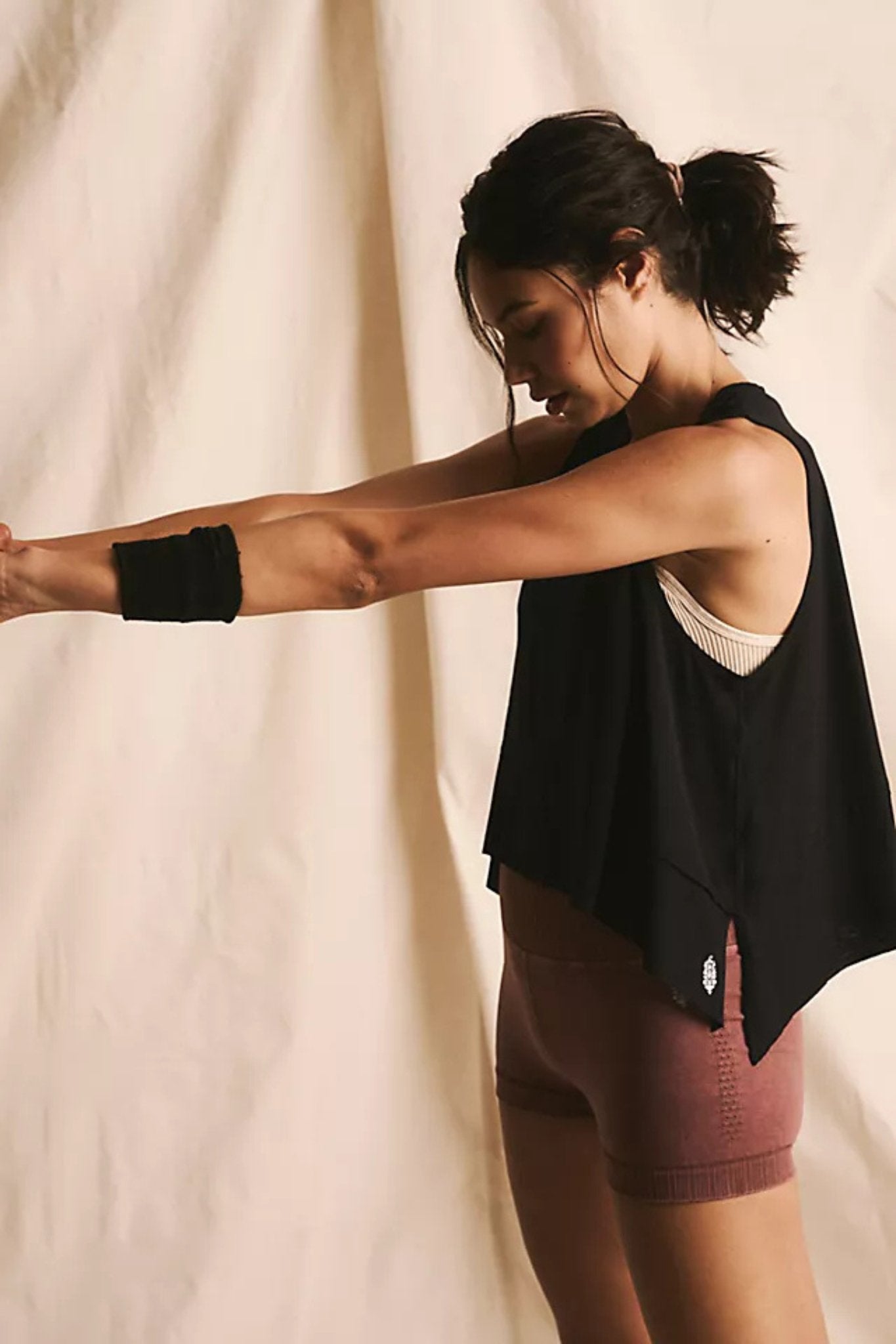 Free People: Tempo Tank in Black - J. Cole ShoesFREE PEOPLEFree People: Tempo Tank in Black