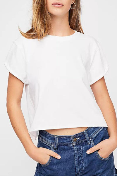 Free People: The Perfect Tee in White - J. Cole ShoesFREE PEOPLEFree People: The Perfect Tee in White