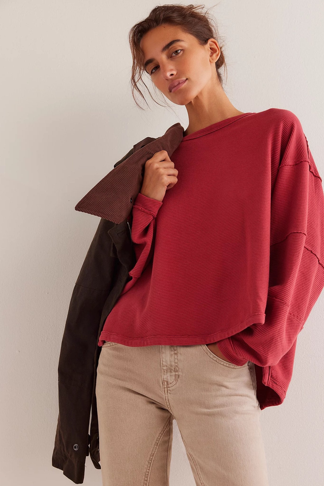 Free People: Total Eclipse Tee in Rubies - J. Cole ShoesFREE PEOPLEFree People: Total Eclipse Tee in Rubies