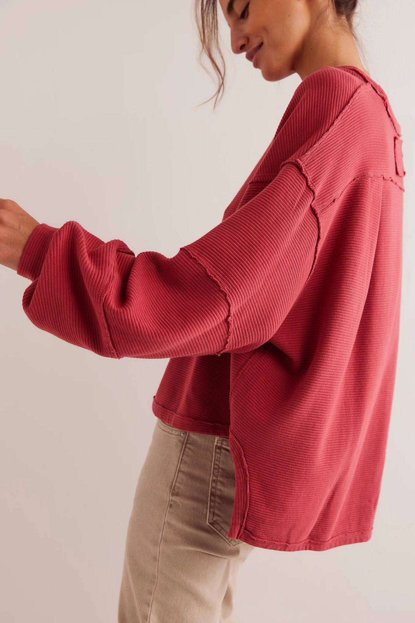 Free People: Total Eclipse Tee in Rubies - J. Cole ShoesFREE PEOPLEFree People: Total Eclipse Tee in Rubies