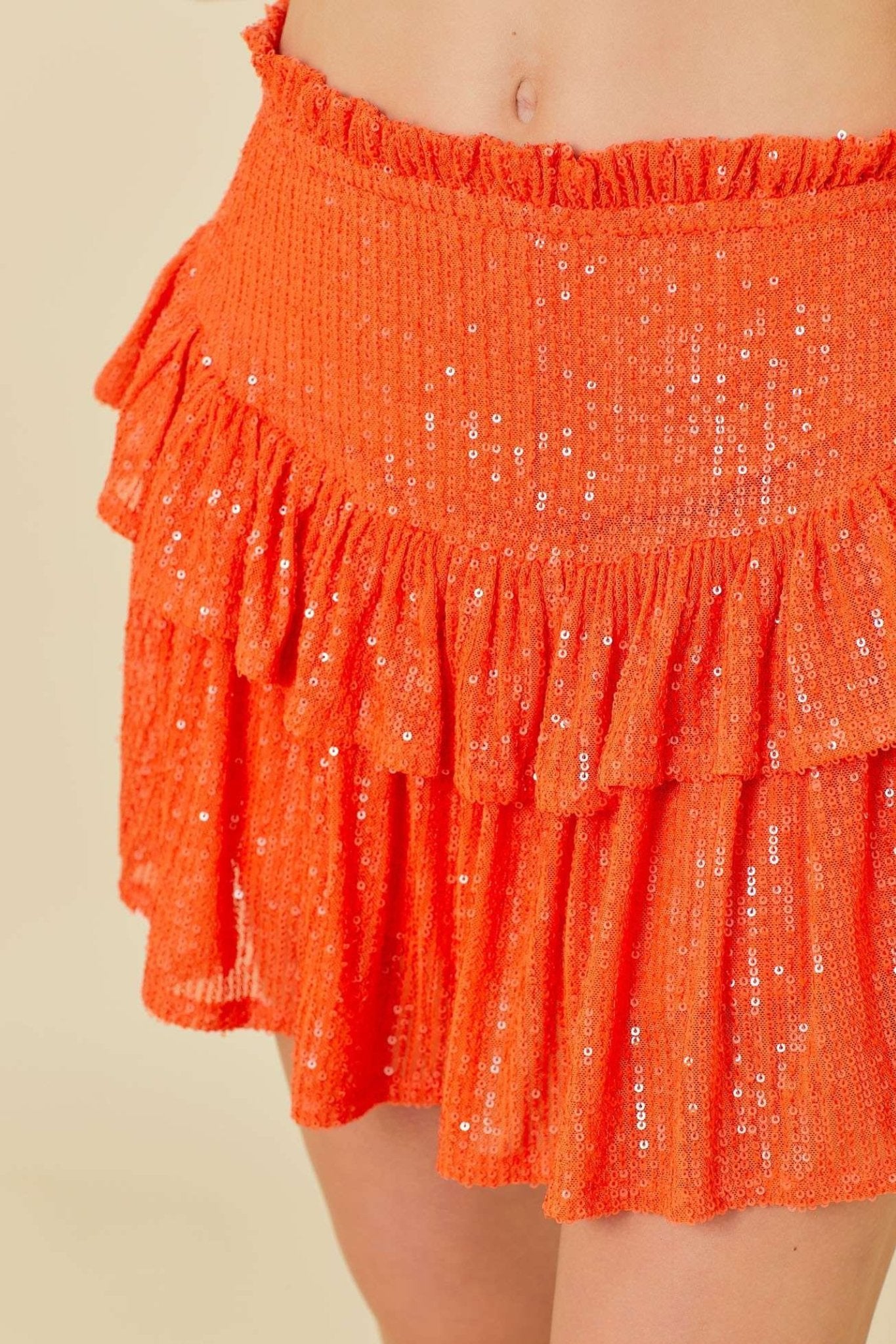 Gabbie Skort in Orange - J. Cole ShoesMAIN STRIP APPARELGabbie Skort in Orange