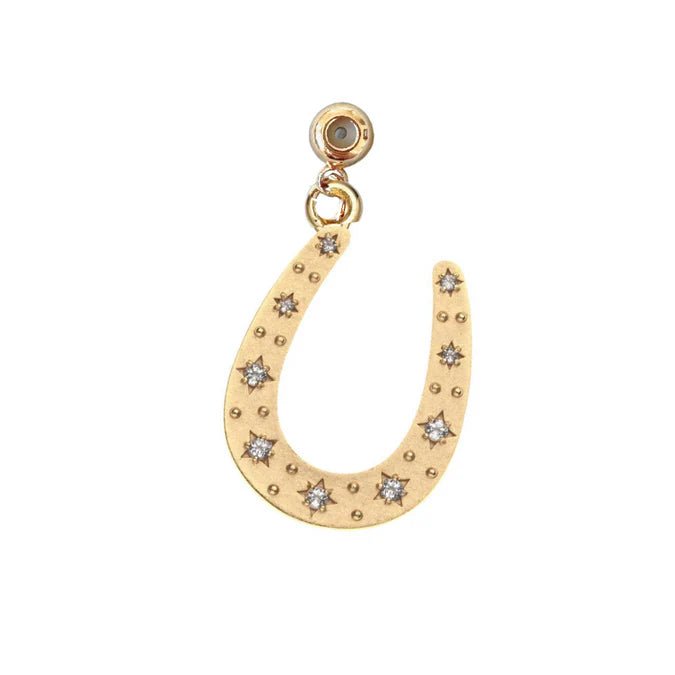 Kinsey Designs: Glam Horseshoe Grip Charm in Gold - J. Cole ShoesKINSEY DESIGNSKinsey Designs: Glam Horseshoe Grip Charm in Gold