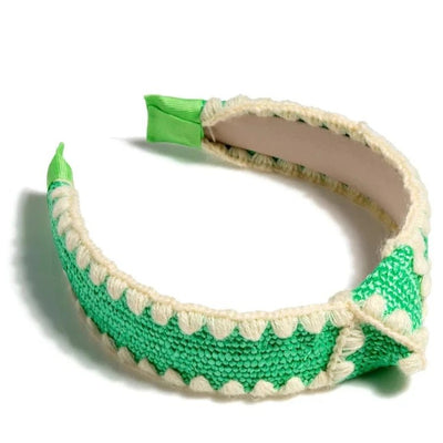 Knotted Headband in Green - J. Cole ShoesSHIRALEAHKnotted Headband in Green