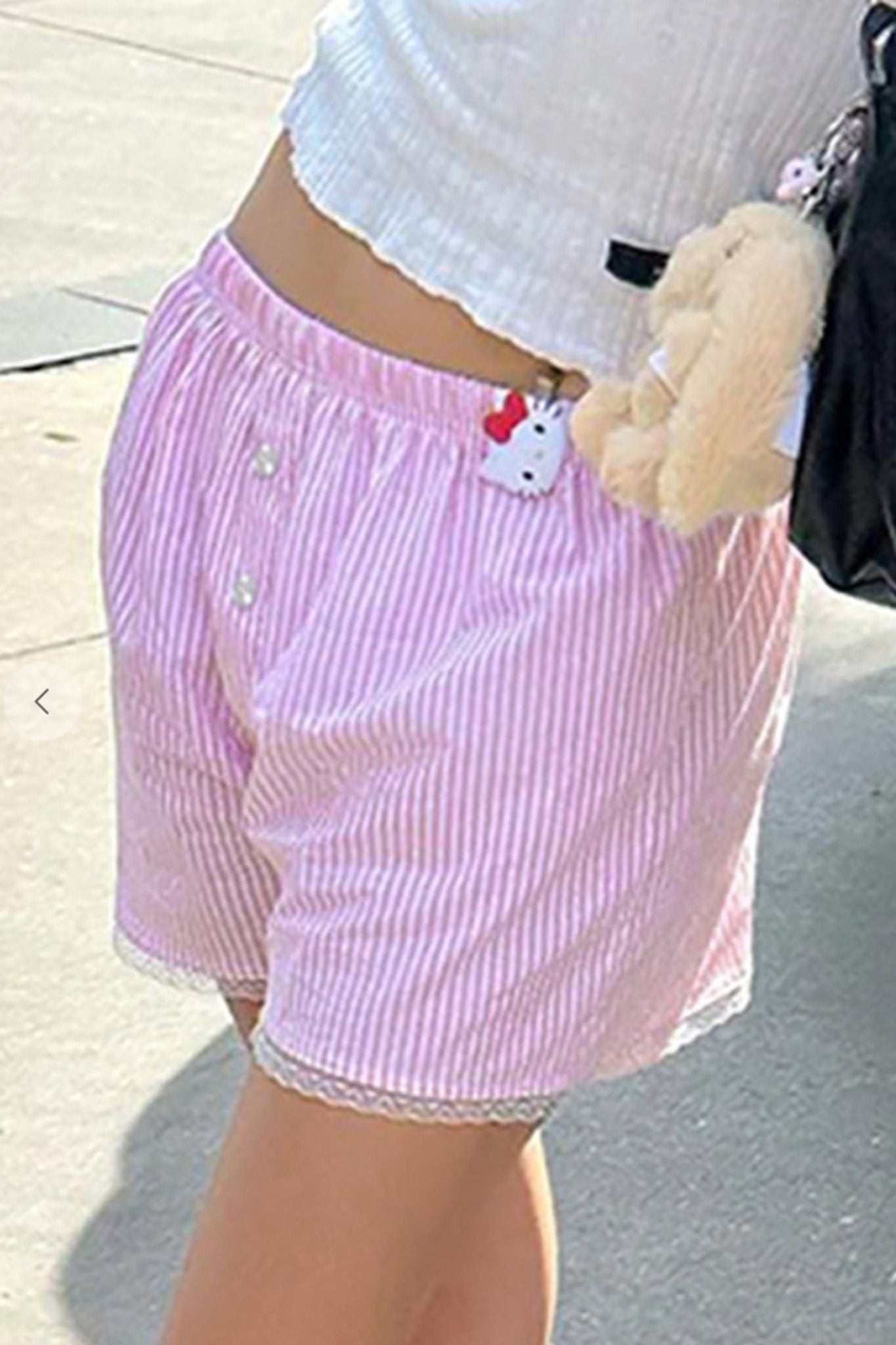 Lace Boxer Shorts in Pink - J. Cole ShoesDE VAVELace Boxer Shorts in Pink