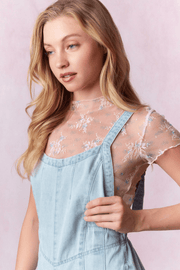 lace layering top - J. Cole ShoesPEACH LOVE CALIFORNIAlace layering top