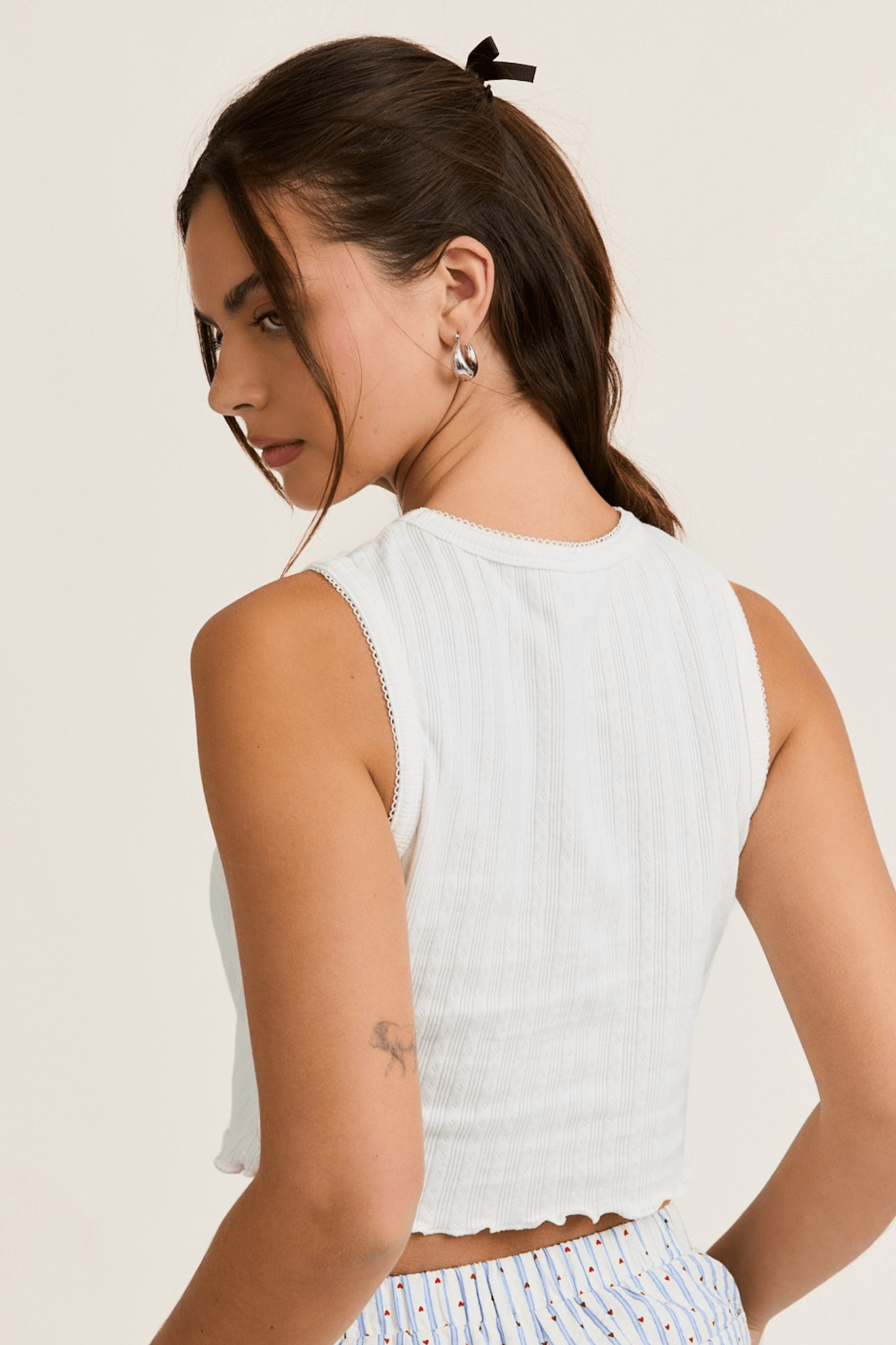 Lace trimmed Tank - J. Cole ShoesLE LISLace trimmed Tank