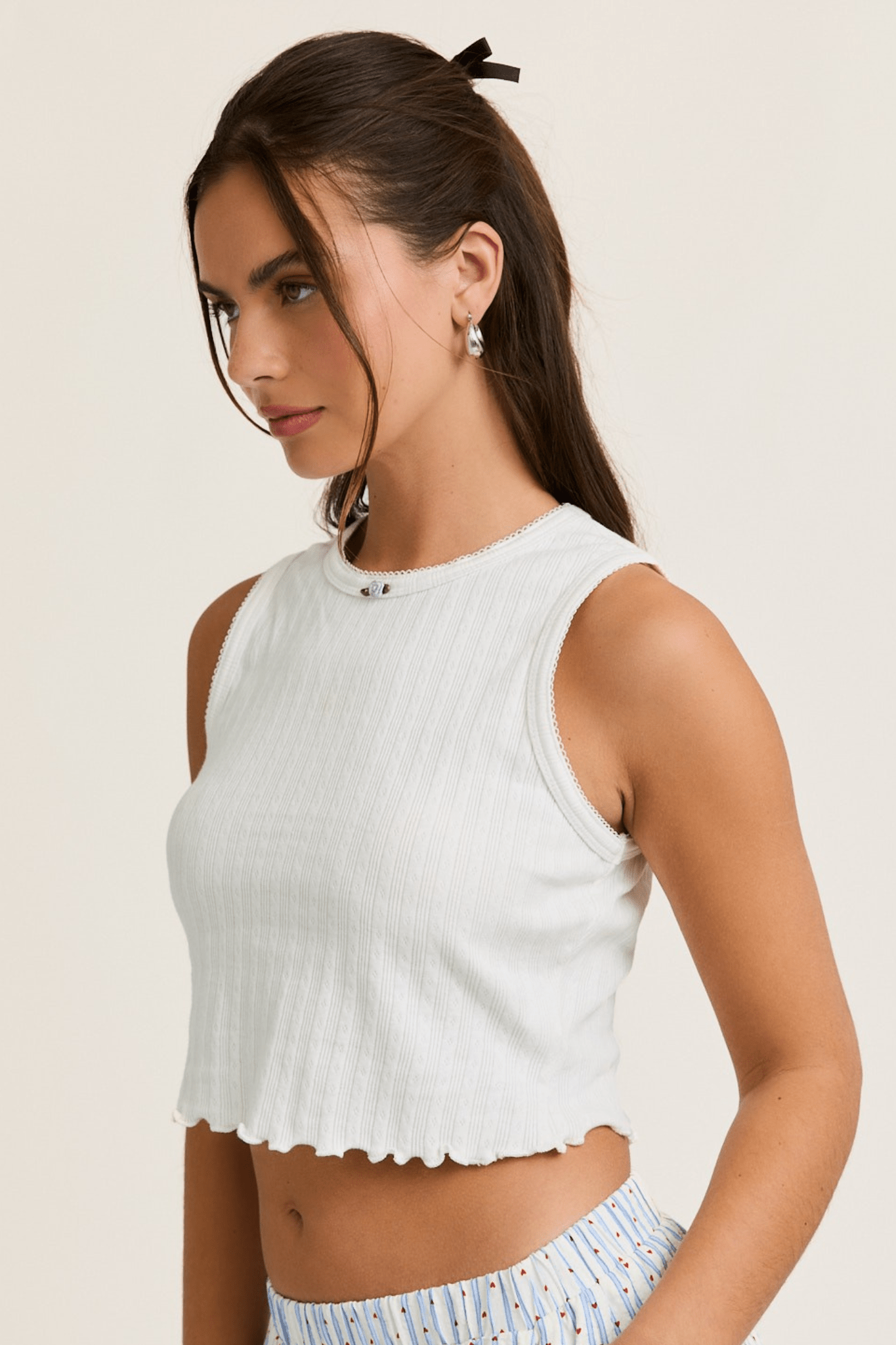 Lace trimmed Tank - J. Cole ShoesLE LISLace trimmed Tank