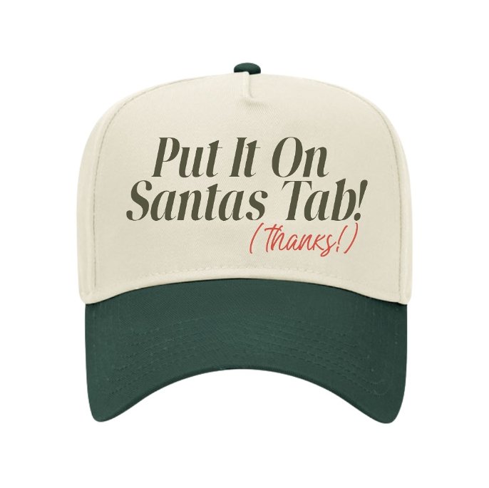 Madley: "Put It On Santas Tab" Hat in Green & Cream - J. Cole ShoesmadleyMadley: "Put It On Santas Tab" Hat in Green & Cream