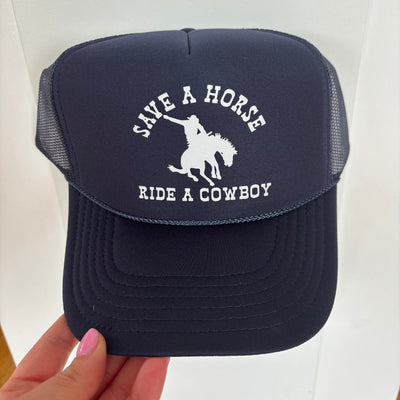 Madley: Save a horse trucker hat - J. Cole ShoesHATS BY MADIMadley: Save a horse trucker hat