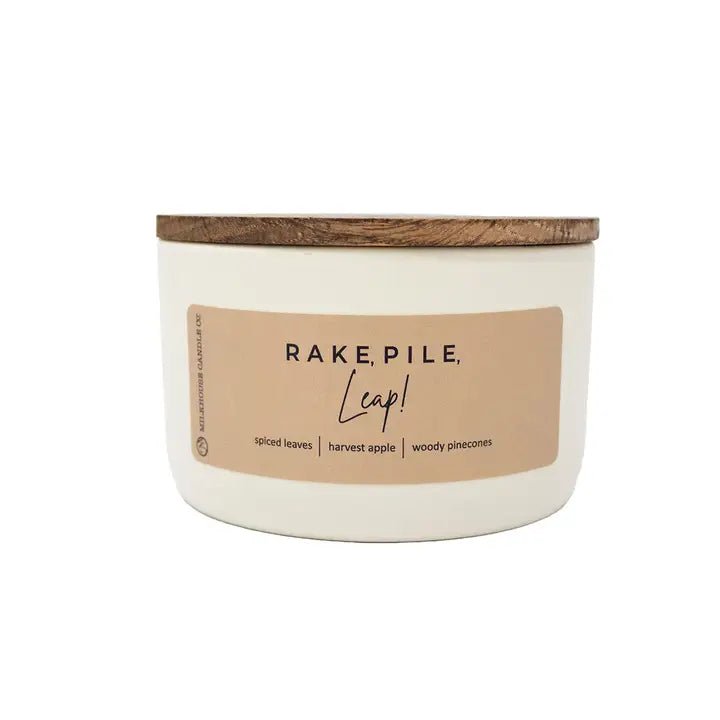 Milkhouse Candles: Rake, Pile, Leap! - J. Cole ShoesMilkhouse Candle CompanyMilkhouse Candles: Rake, Pile, Leap!
