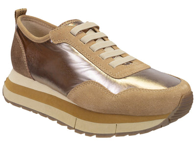 Naked Feet: KINETIC in GOLD Platform Sneakers - J. Cole ShoesNAKED FEETNaked Feet: KINETIC in GOLD Platform Sneakers